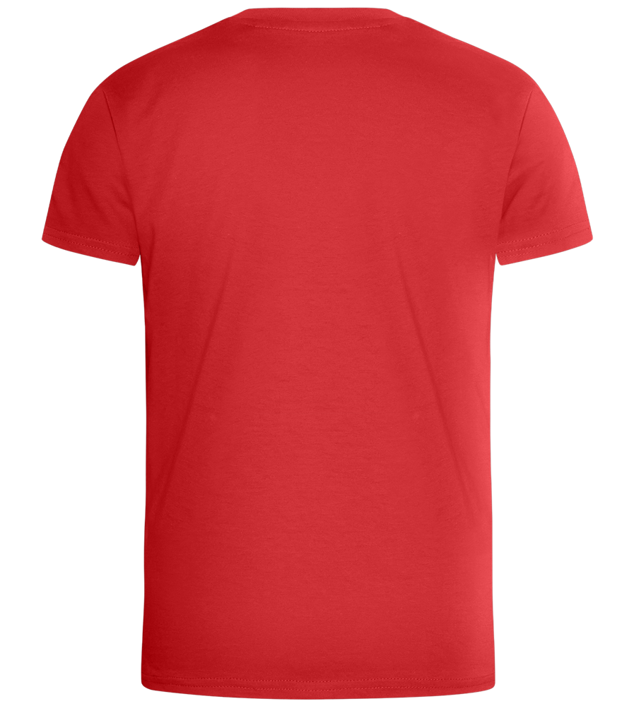 Leveling To Big Brother Design - Basic kids fitted t-shirt_RED_back