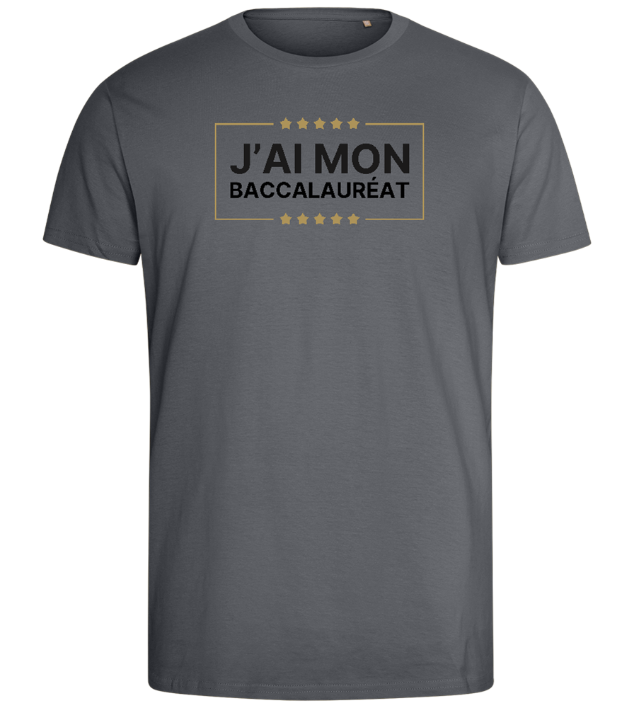 J'ai Mon Bac Design - Comfort men's fitted t-shirt_MOUSE GREY_front