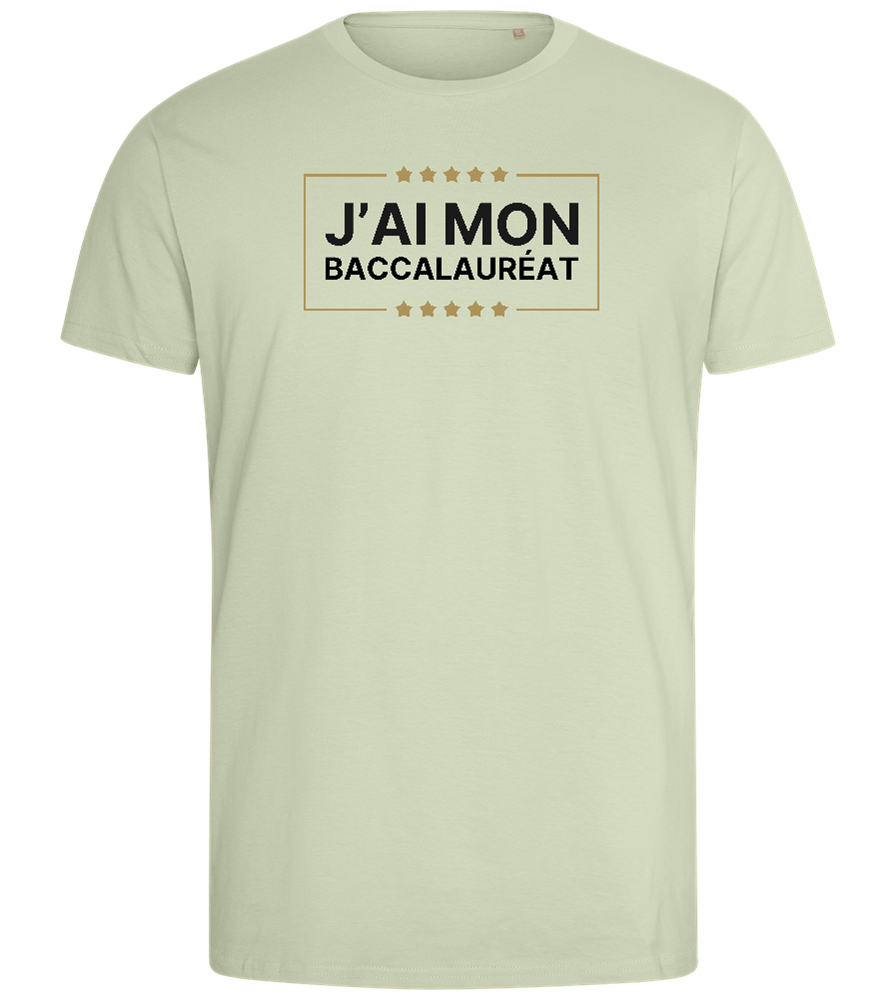 J'ai Mon Bac Design - Comfort men's fitted t-shirt_SILESTONE_front