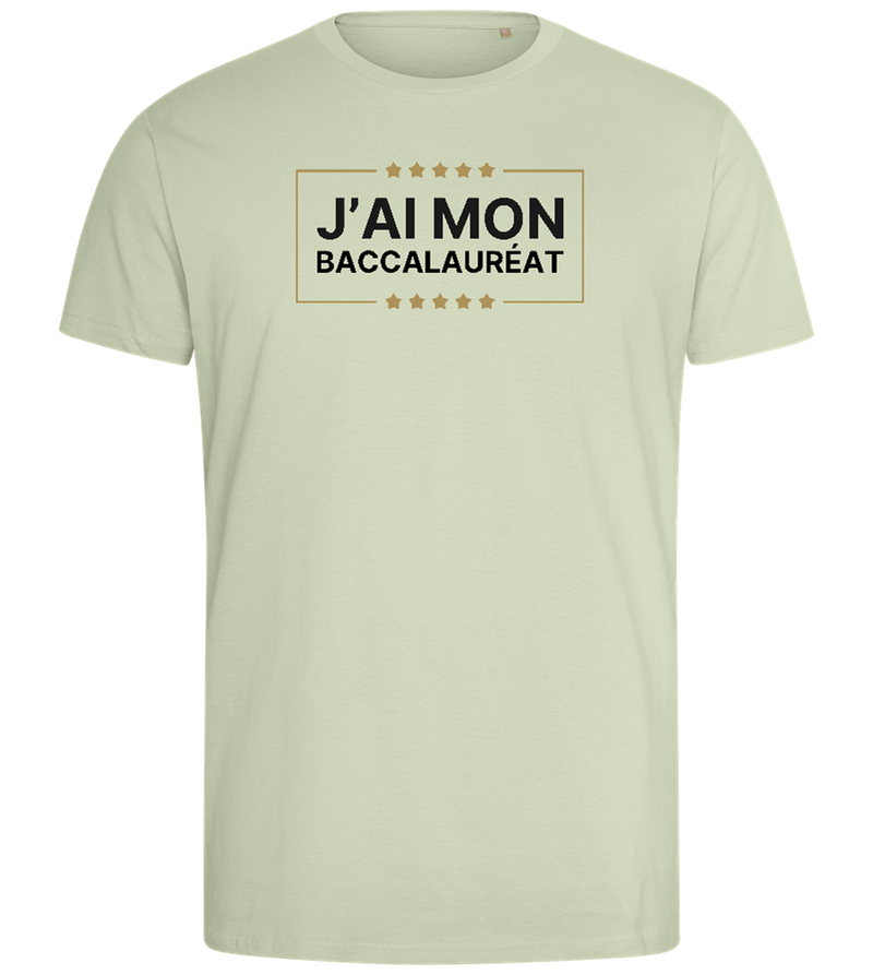 J'ai Mon Bac Design - Comfort men's fitted t-shirt_SILESTONE_front