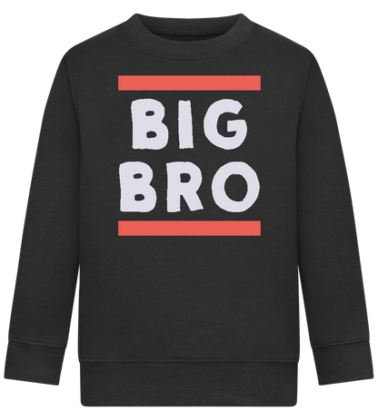 Big Bro Text Design - Comfort Kids Sweater_BLACK_front