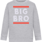 Big Bro Text Design - Comfort Kids Sweater_ORION GREY II_front