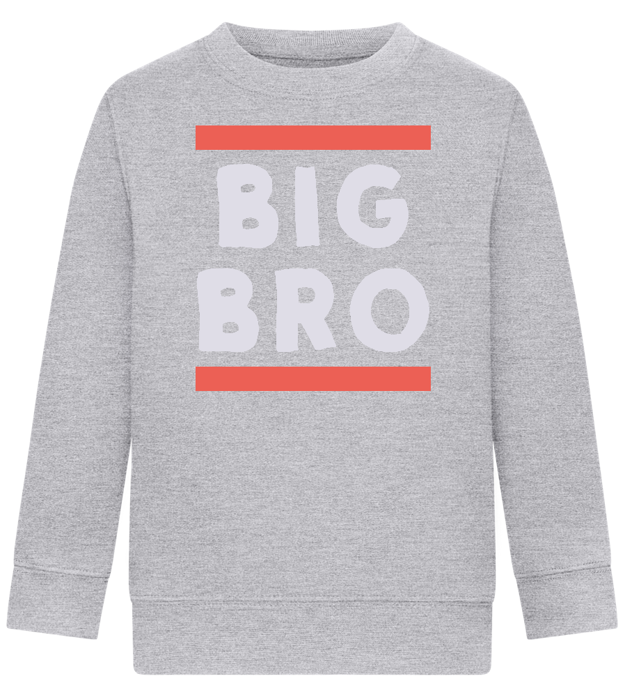 Big Bro Text Design - Comfort Kids Sweater_ORION GREY II_front