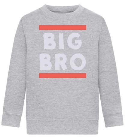 Big Bro Text Design - Comfort Kids Sweater_ORION GREY II_front