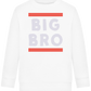 Big Bro Text Design - Comfort Kids Sweater_WHITE_front