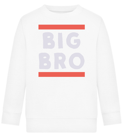 Big Bro Text Design - Comfort Kids Sweater_WHITE_front