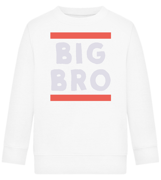 Big Bro Text Design - Comfort Kids Sweater_WHITE_front