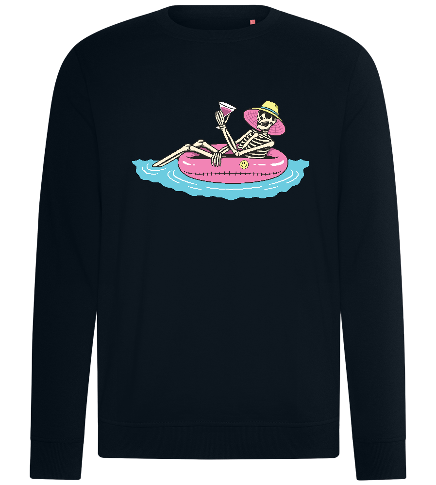 Chilling with Drinks Design - Comfort unisex sweater_BLACK_front