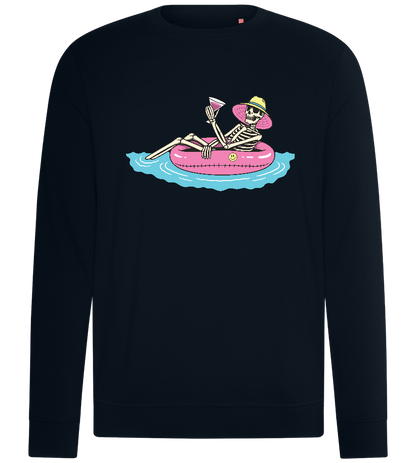 Chilling with Drinks Design - Comfort unisex sweater_BLACK_front