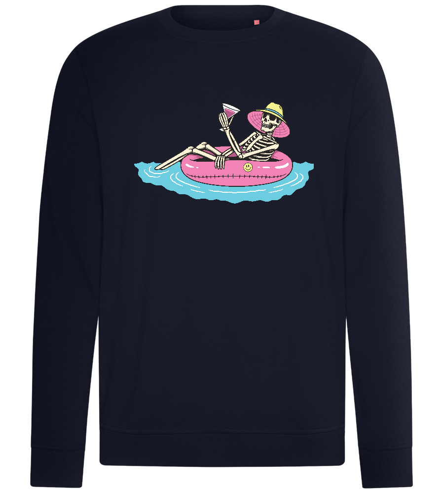 Chilling with Drinks Design - Comfort unisex sweater_FRENCH NAVY_front