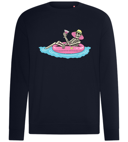 Chilling with Drinks Design - Comfort unisex sweater_FRENCH NAVY_front