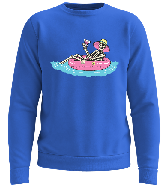 Chilling with Drinks Design - Comfort unisex sweater_ROYAL_front