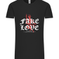 Fake Love Design - Comfort Unisex T-Shirt_DEEP BLACK_front