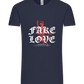 Fake Love Design - Comfort Unisex T-Shirt_FRENCH NAVY_front