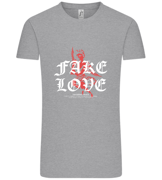 Fake Love Design - Comfort Unisex T-Shirt_ORION GREY_front