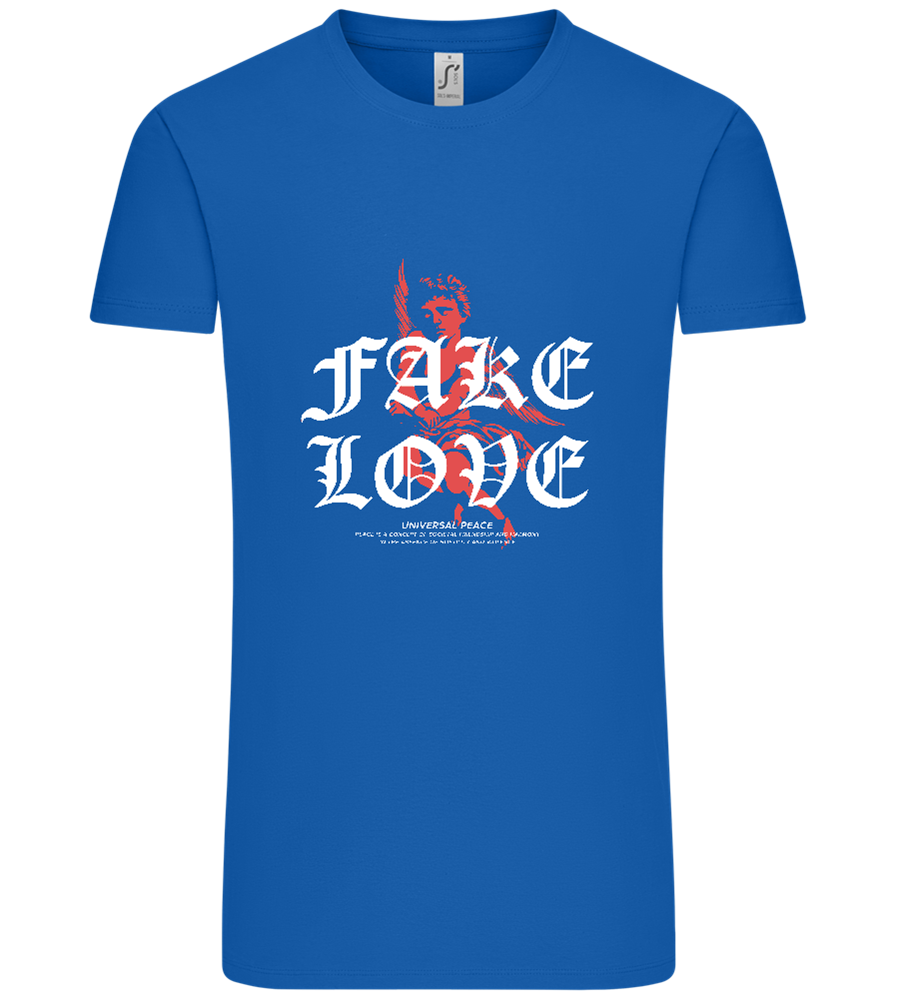 Fake Love Design - Comfort Unisex T-Shirt_ROYAL_front