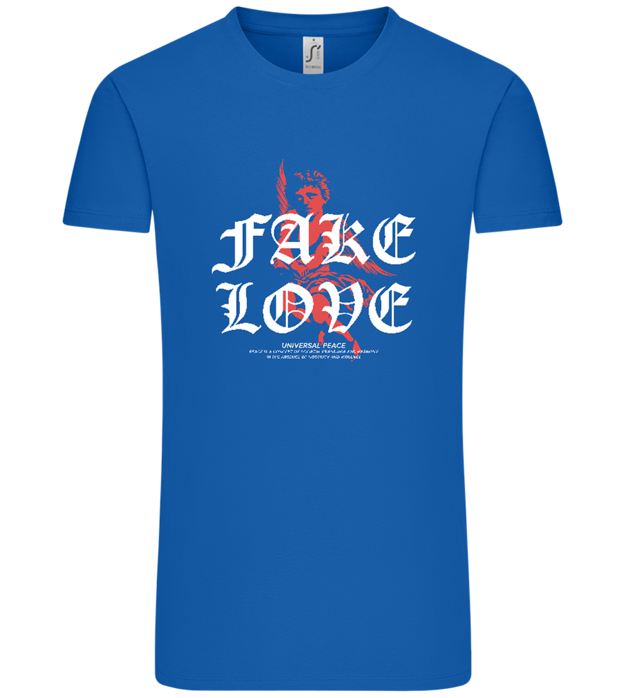 Fake Love Design - Comfort Unisex T-Shirt_ROYAL_front