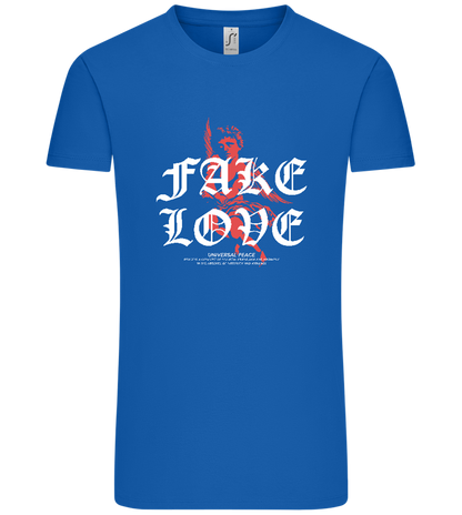 Fake Love Design - Comfort Unisex T-Shirt_ROYAL_front