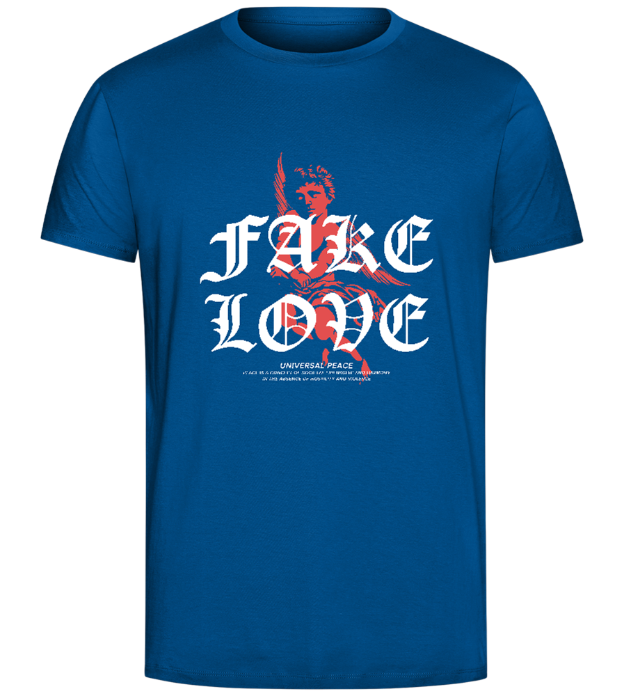 Fake Love Design - Comfort Unisex T-Shirt_ROYAL_front