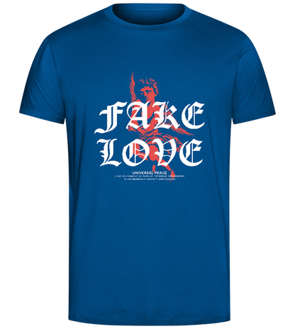 Fake Love Design - Comfort Unisex T-Shirt_ROYAL_front