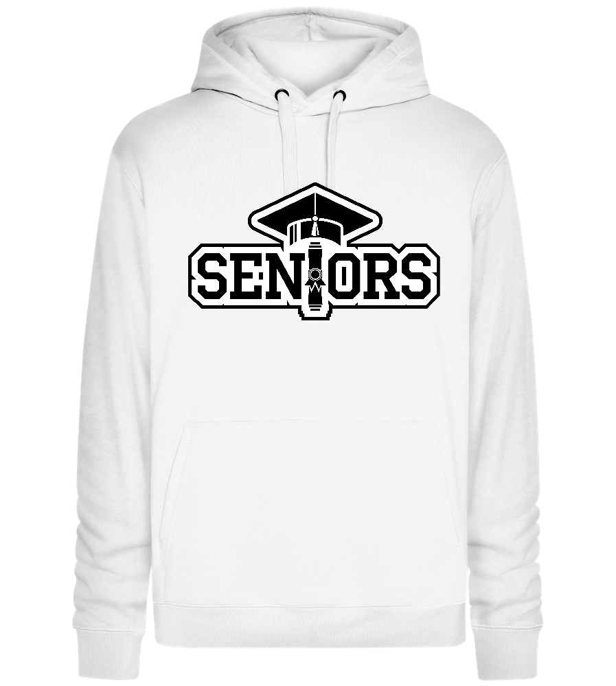 Seniors Design - Premium unisex hoodie_WHITE_front