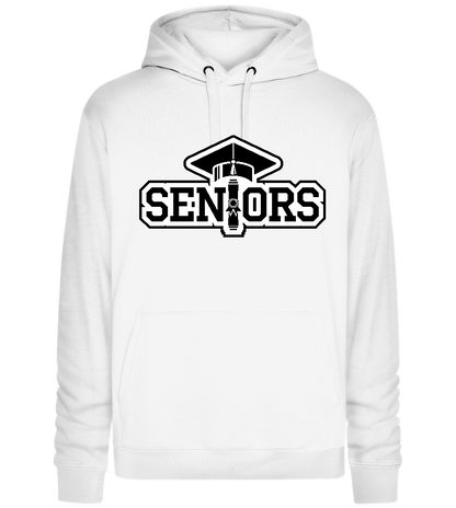 Seniors Design - Premium unisex hoodie_WHITE_front