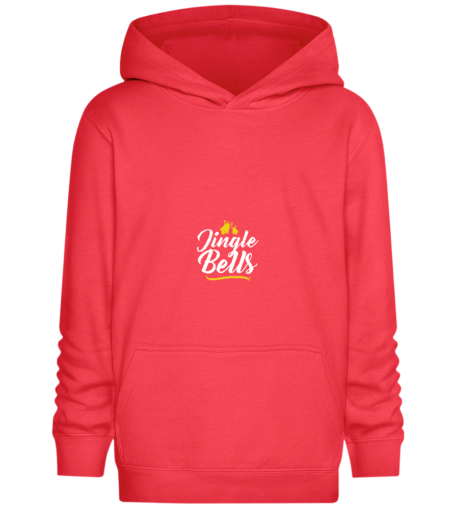 Christmas Jingle Bells Design - Comfort Kids Hoodie_BRIGHT RED_front