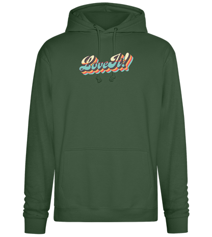 Love It Design - Premium Essential Unisex Hoodie_GREEN BOTTLE_front