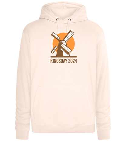 Kingsday Windmill Design - Premium unisex hoodie_LIGHT PEACH ROSE_front