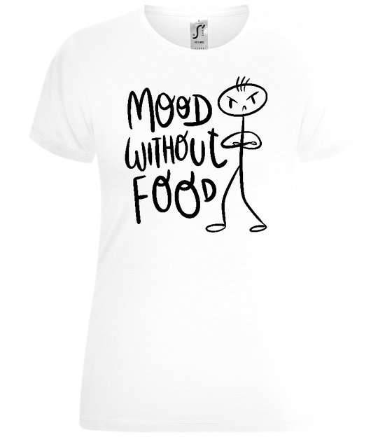Mood Without Food Design - Comfort women's t-shirt_WHITE_front