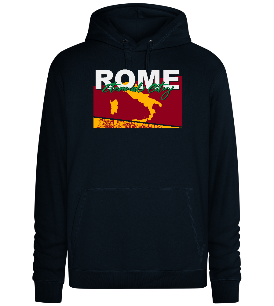 City of Rome Design - Premium unisex hoodie_BLACK_front