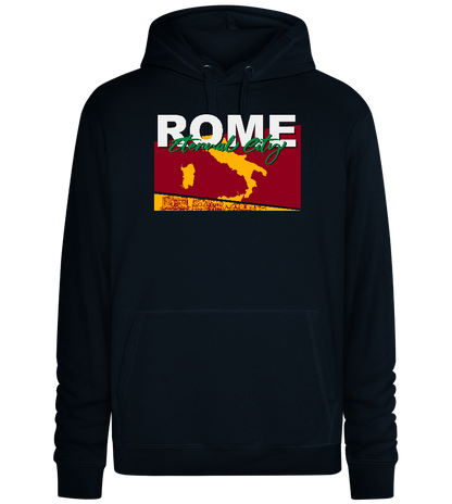 City of Rome Design - Premium unisex hoodie_BLACK_front