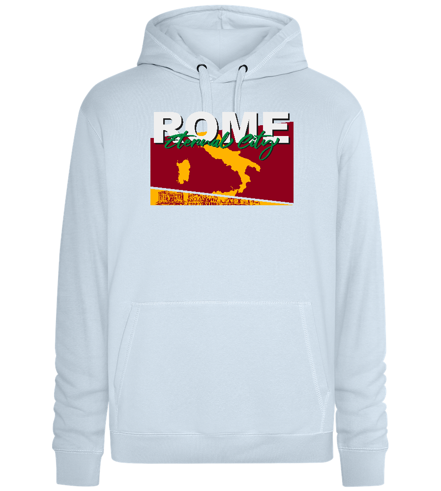 City of Rome Design - Premium unisex hoodie_CREAMY BLUE_front