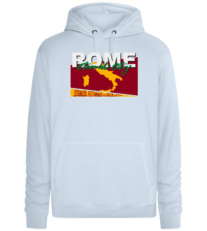 City of Rome Design - Premium unisex hoodie_CREAMY BLUE_front