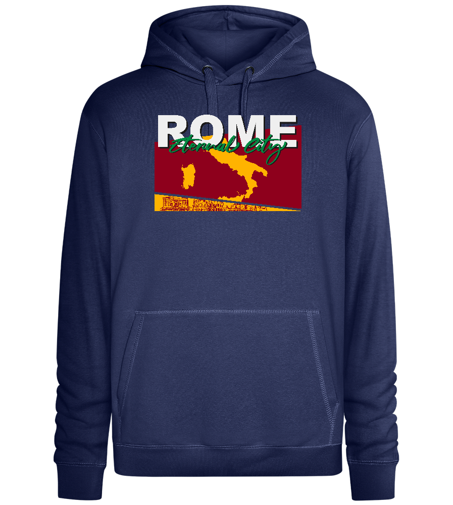 City of Rome Design - Premium unisex hoodie_DENIM CHINA_front