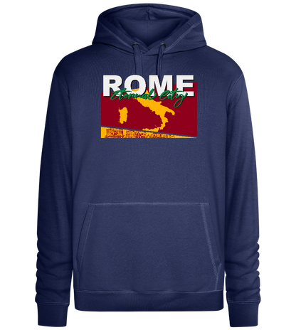 City of Rome Design - Premium unisex hoodie_DENIM CHINA_front