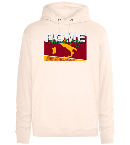 City of Rome Design - Premium unisex hoodie_LIGHT PEACH ROSE_front