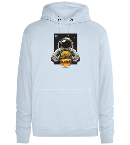 Astroburger Design - Premium unisex hoodie_CREAMY BLUE_front