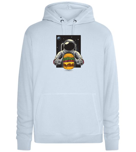 Astroburger Design - Premium unisex hoodie_CREAMY BLUE_front