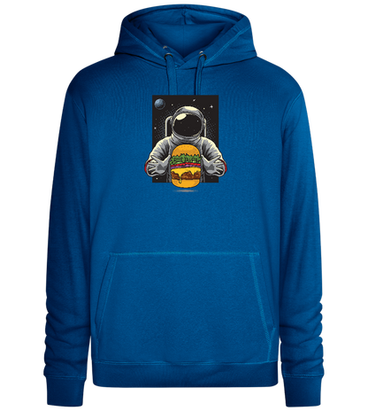 Astroburger Design - Premium unisex hoodie_ROYAL_front