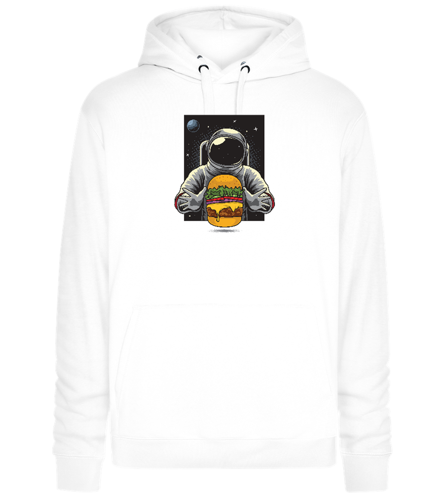 Astroburger Design - Premium unisex hoodie_WHITE_front