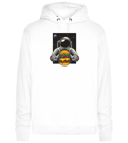 Astroburger Design - Premium unisex hoodie_WHITE_front