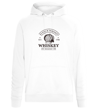 Scotch Whiskey Barrell Design - Comfort unisex hoodie_WHITE_front