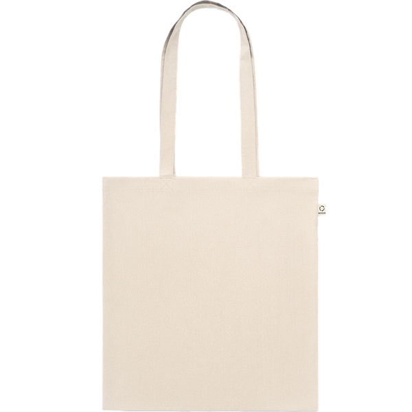 Recycled Cotton Shopping Bag (Beige)_BEIGE_front