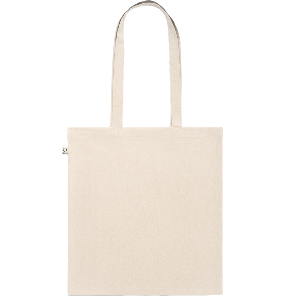 Recycled Cotton Shopping Bag (Beige)_BEIGE_back