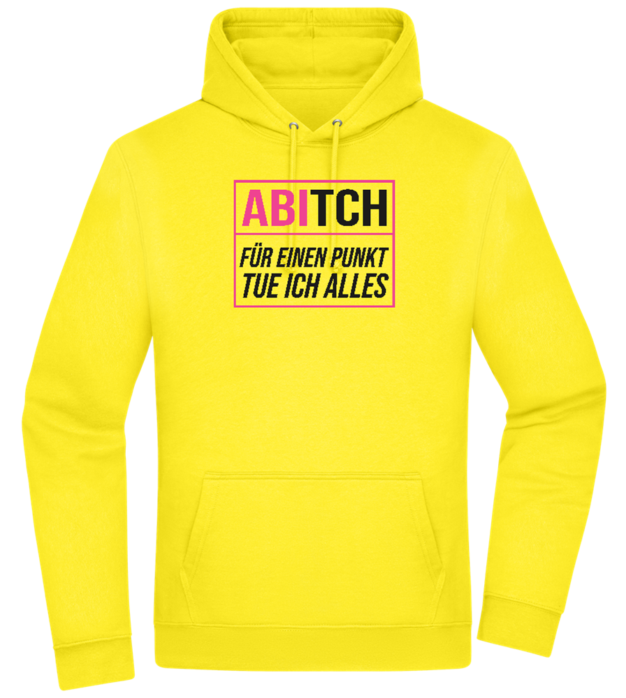 Tue Ich Alles Design - Premium Essential Unisex Hoodie_YELLOW_front