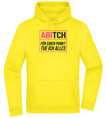 Tue Ich Alles Design - Premium Essential Unisex Hoodie_YELLOW_front