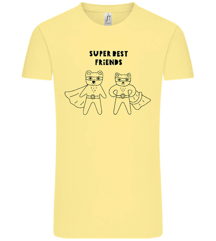 Super BFF Design - Comfort Unisex T-Shirt_AMARELO CLARO_front