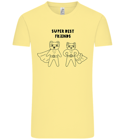 Super BFF Design - Comfort Unisex T-Shirt_AMARELO CLARO_front