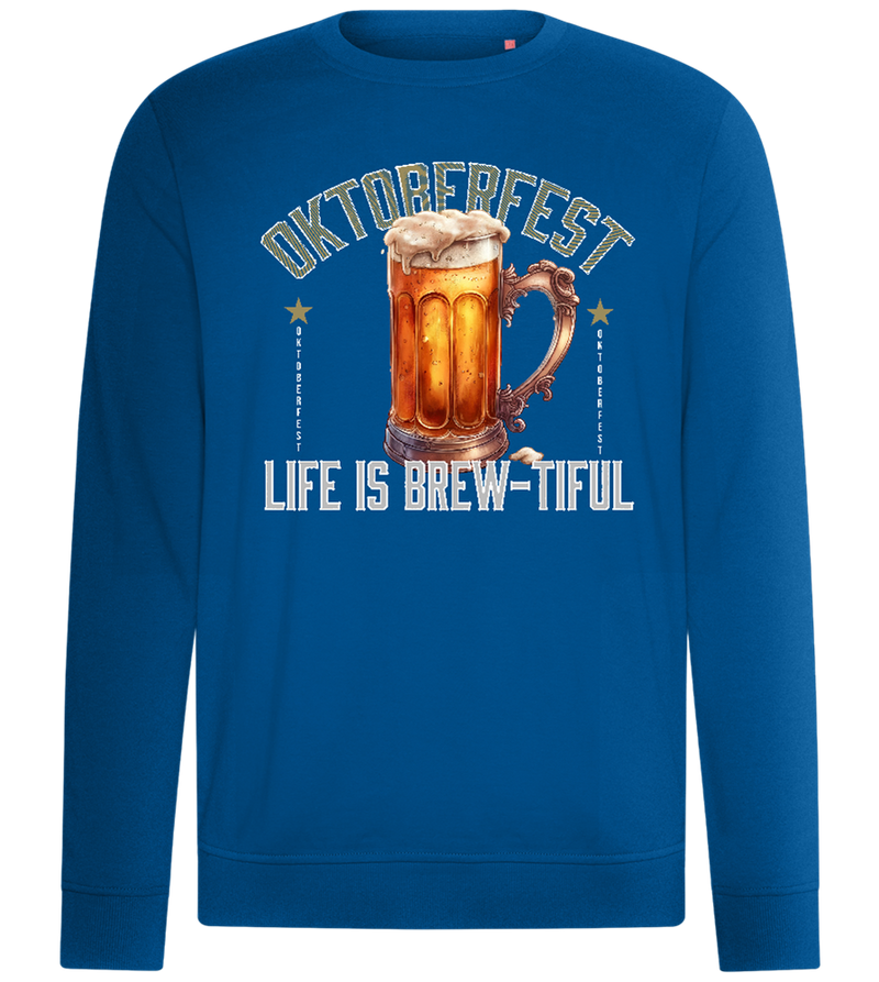 Life is Brew-tiful Design - Comfort unisex sweater_ROYAL_front